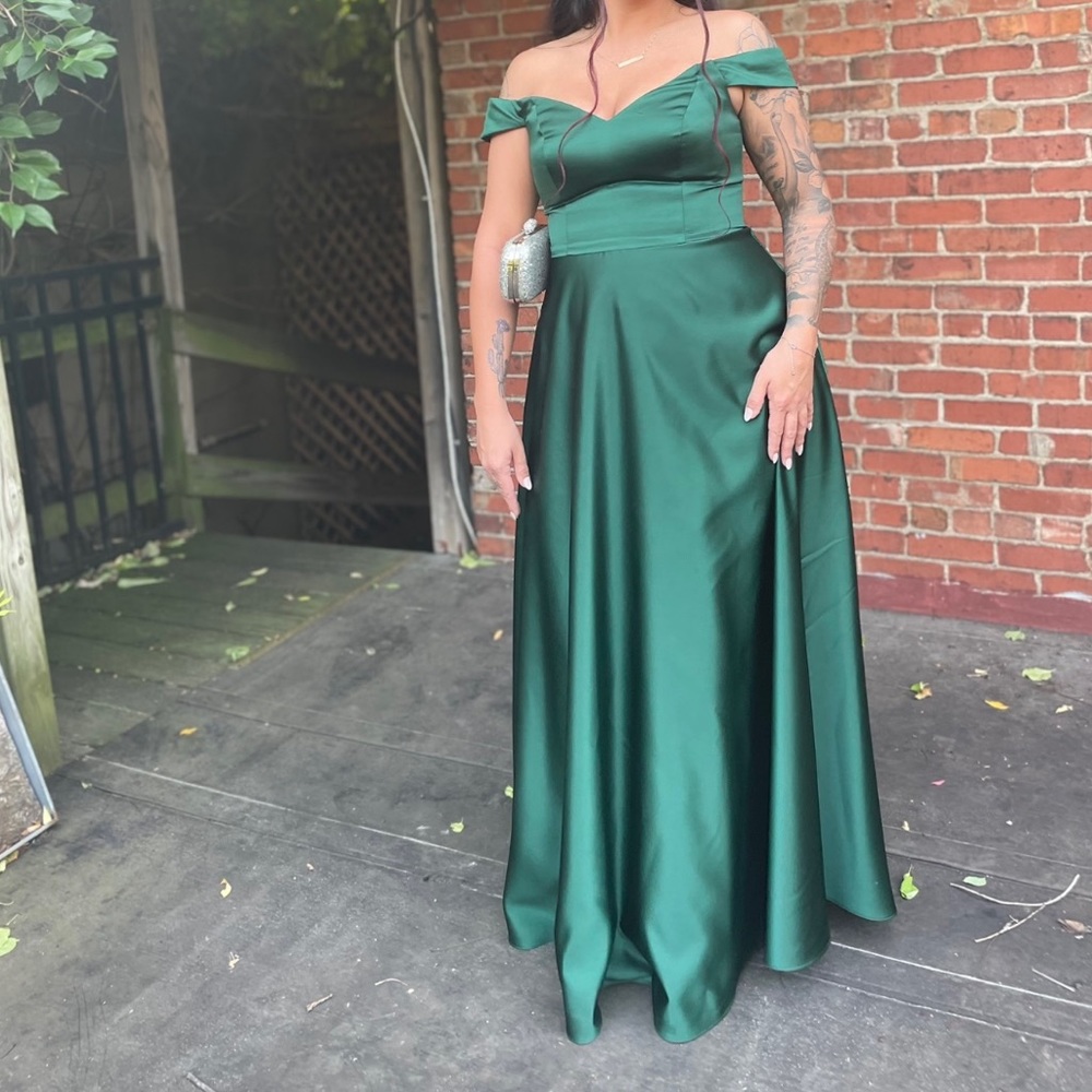 Off the shoulder formal dress